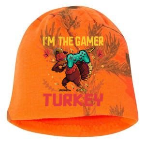 Im The Gamer Turkey Video Gaming Happy Funny Thanksgiving Gift Kati - Camo Knit Beanie