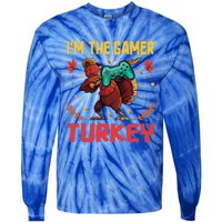 Im The Gamer Turkey Video Gaming Happy Funny Thanksgiving Gift Tie-Dye Long Sleeve Shirt