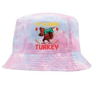 Im The Gamer Turkey Video Gaming Happy Funny Thanksgiving Gift Tie-Dyed Bucket Hat