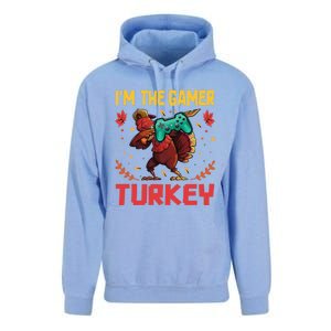 Im The Gamer Turkey Video Gaming Happy Funny Thanksgiving Gift Unisex Surf Hoodie