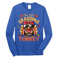 IM The Grandma Turkey Matching 2024 Family Thanksgiving Funny Gift Long Sleeve Shirt