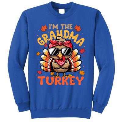 IM The Grandma Turkey Matching 2024 Family Thanksgiving Funny Gift Sweatshirt