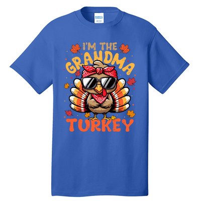 IM The Grandma Turkey Matching 2024 Family Thanksgiving Funny Gift Tall T-Shirt