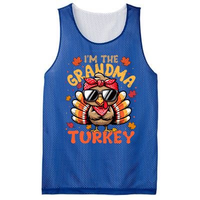 IM The Grandma Turkey Matching 2024 Family Thanksgiving Funny Gift Mesh Reversible Basketball Jersey Tank