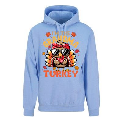 IM The Grandma Turkey Matching 2024 Family Thanksgiving Funny Gift Unisex Surf Hoodie