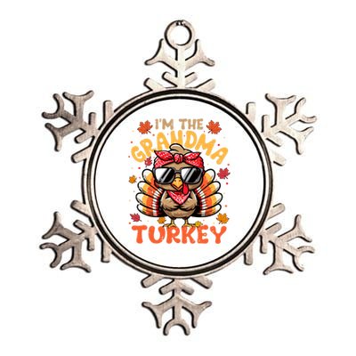 IM The Grandma Turkey Matching 2024 Family Thanksgiving Funny Gift Metallic Star Ornament