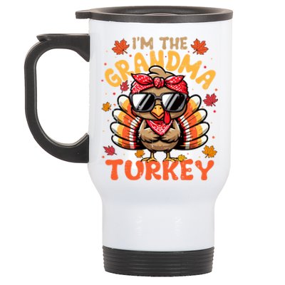 IM The Grandma Turkey Matching 2024 Family Thanksgiving Funny Gift Stainless Steel Travel Mug