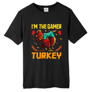 Im The Gamer Turkey Video Gaming Funny Thanksgiving Gift Tall Fusion ChromaSoft Performance T-Shirt