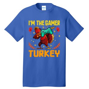 Im The Gamer Turkey Video Gaming Funny Thanksgiving Gift Tall T-Shirt