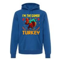 Im The Gamer Turkey Video Gaming Funny Thanksgiving Gift Premium Hoodie