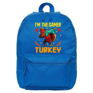 Im The Gamer Turkey Video Gaming Funny Thanksgiving Gift 16 in Basic Backpack