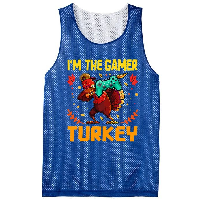 Im The Gamer Turkey Video Gaming Funny Thanksgiving Gift Mesh Reversible Basketball Jersey Tank