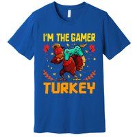 Im The Gamer Turkey Video Gaming Funny Thanksgiving Gift Premium T-Shirt