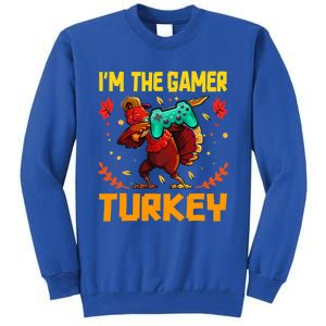 Im The Gamer Turkey Video Gaming Funny Thanksgiving Gift Tall Sweatshirt