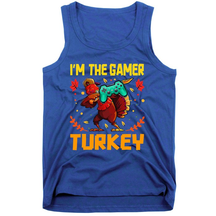 Im The Gamer Turkey Video Gaming Funny Thanksgiving Gift Tank Top