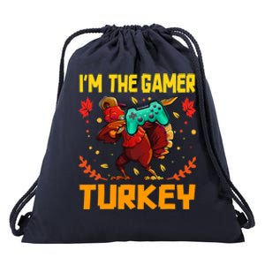 Im The Gamer Turkey Video Gaming Funny Thanksgiving Gift Drawstring Bag