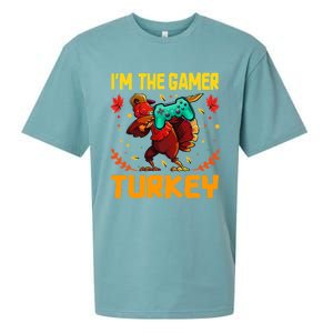 Im The Gamer Turkey Video Gaming Funny Thanksgiving Gift Sueded Cloud Jersey T-Shirt