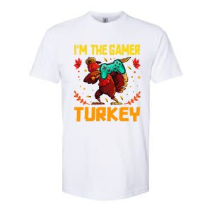 Im The Gamer Turkey Video Gaming Funny Thanksgiving Gift Softstyle CVC T-Shirt