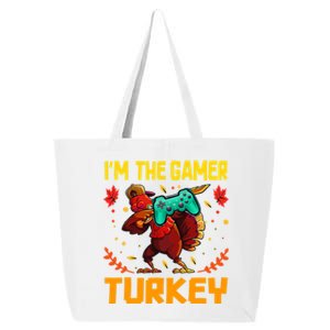 Im The Gamer Turkey Video Gaming Funny Thanksgiving Gift 25L Jumbo Tote