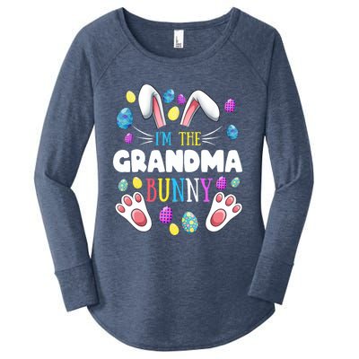 I'm The Grandma Bunny Matching Family Easter Party Women's Perfect Tri Tunic Long Sleeve Shirt