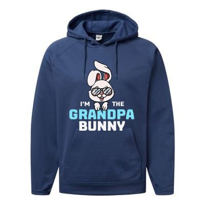 I'm The Grandpa Bunny Matching Family Easter Party Performance Fleece Hoodie