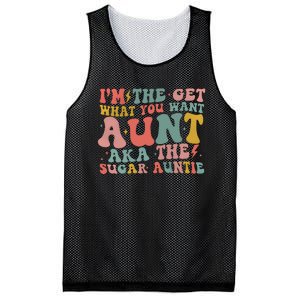 IM The Get What You Want Aunt Aka The Sugar Auntie Mesh Reversible Basketball Jersey Tank