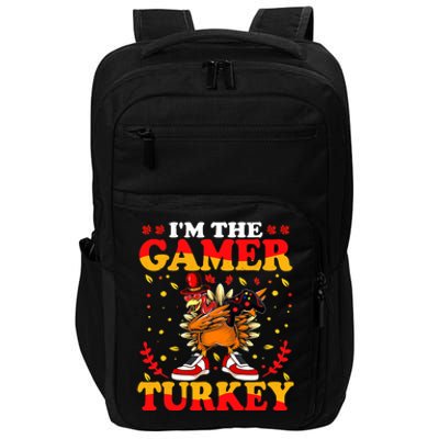 I'm The Gamer Turkey Gaming Boys Happy Funny Thanksgiving Impact Tech Backpack