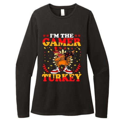 I'm The Gamer Turkey Gaming Boys Happy Funny Thanksgiving Womens CVC Long Sleeve Shirt