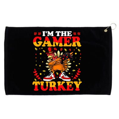 I'm The Gamer Turkey Gaming Boys Happy Funny Thanksgiving Grommeted Golf Towel