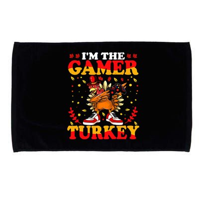 I'm The Gamer Turkey Gaming Boys Happy Funny Thanksgiving Microfiber Hand Towel