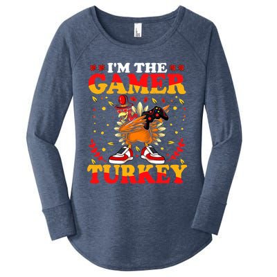 I'm The Gamer Turkey Gaming Boys Happy Funny Thanksgiving Women's Perfect Tri Tunic Long Sleeve Shirt