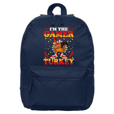 I'm The Gamer Turkey Gaming Boys Happy Funny Thanksgiving 16 in Basic Backpack