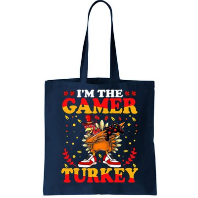 I'm The Gamer Turkey Gaming Boys Happy Funny Thanksgiving Tote Bag