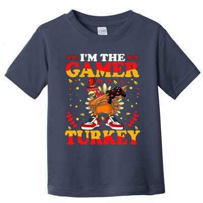 I'm The Gamer Turkey Gaming Boys Happy Funny Thanksgiving Toddler T-Shirt