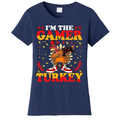 I'm The Gamer Turkey Gaming Boys Happy Funny Thanksgiving Women's T-Shirt