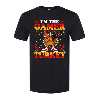 I'm The Gamer Turkey Gaming Boys Happy Funny Thanksgiving Softstyle CVC T-Shirt