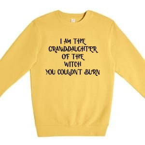 Im The Granddaughter Of The Witch You Couldnt Burn Premium Crewneck Sweatshirt