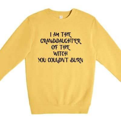 Im The Granddaughter Of The Witch You Couldnt Burn Premium Crewneck Sweatshirt