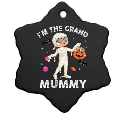 Im The Grand Mummy Funny Grandma Halloween Ceramic Star Ornament