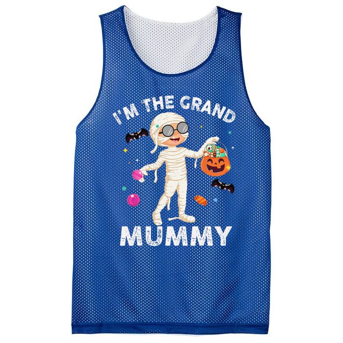 Im The Grand Mummy Funny Grandma Halloween Mesh Reversible Basketball Jersey Tank