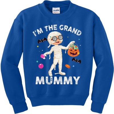 Im The Grand Mummy Funny Grandma Halloween Kids Sweatshirt