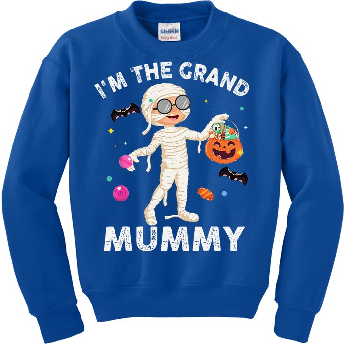 Im The Grand Mummy Funny Grandma Halloween Kids Sweatshirt