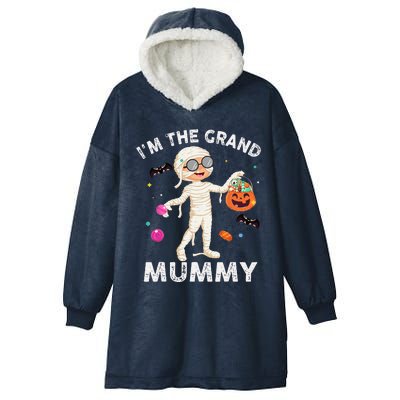 Im The Grand Mummy Funny Grandma Halloween Hooded Wearable Blanket