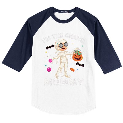 Im The Grand Mummy Funny Grandma Halloween Baseball Sleeve Shirt