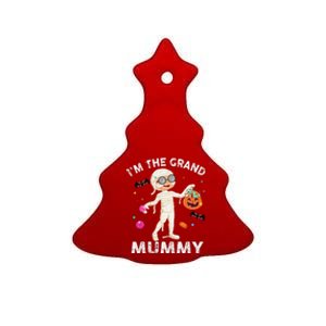 Im The Grand Mummy Funny Grandma Halloween Ceramic Tree Ornament