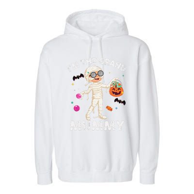 Im The Grand Mummy Funny Grandma Halloween Garment-Dyed Fleece Hoodie