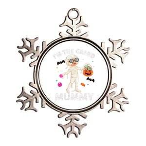 Im The Grand Mummy Funny Grandma Halloween Metallic Star Ornament