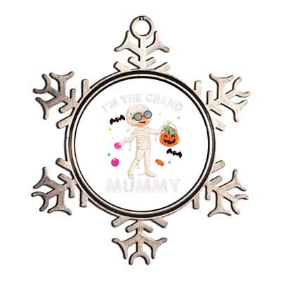 Im The Grand Mummy Funny Grandma Halloween Metallic Star Ornament