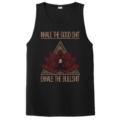 Inhale The Good Shit Exhale The Bullshit Yoga Inspired Funny Gift Meaningful Gif PosiCharge Competitor Tank