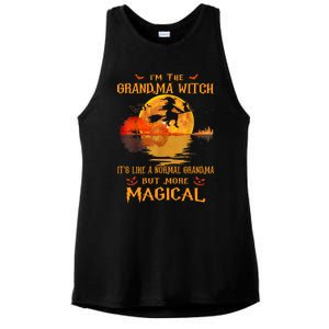 Im The Grandma Witch Its Like A Normal Grandma Halloween Gift Ladies PosiCharge Tri-Blend Wicking Tank